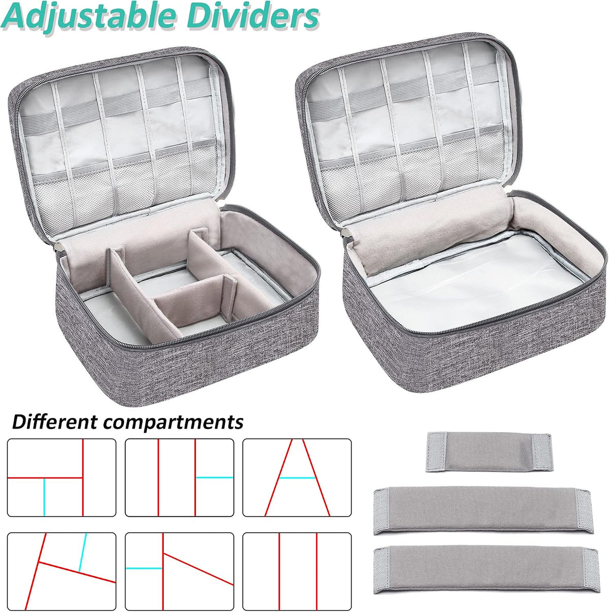Electronics Organizer Travel Cable Organizer Bag Waterproof Portable