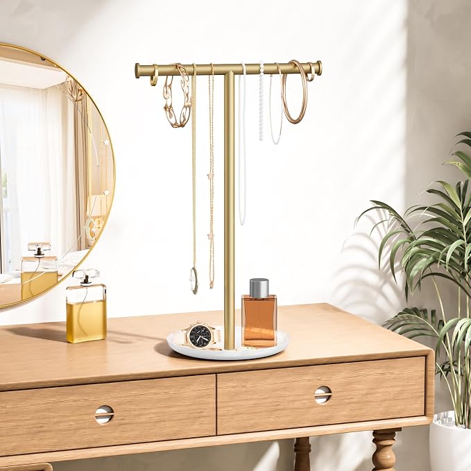 Gold Necklace Organizer Stand - Image 2