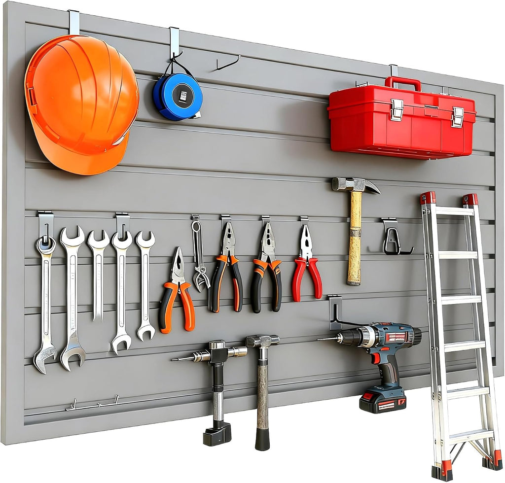 Yuzzy Slat Wall Paneling 2 x 4ft, Garage Slatwall Panel Wall Storage