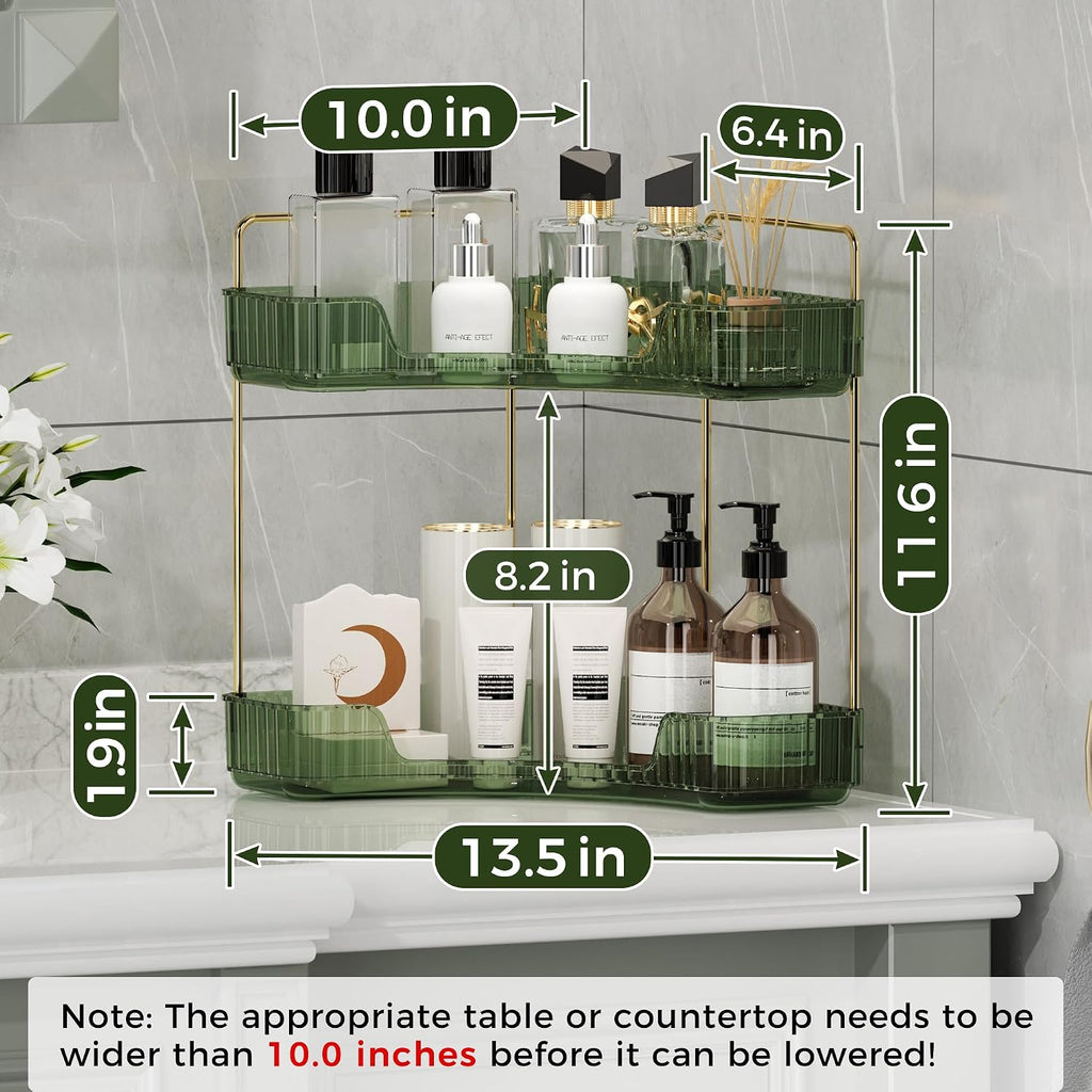 YCIA&DONE Corner Bathroom Counter Organizer, Makeup Organizer for