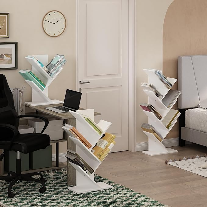 Furinno Tree Book Shelf, 7-Tier Bookshelf, Tree Bookcase - Image 5