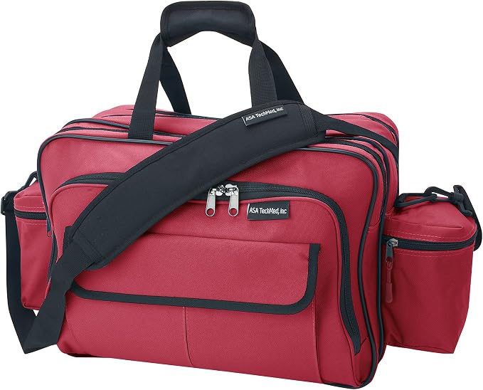 ASA TECHMED Nursing Bag with Compartments – Durable Medical Equipment Shoulder by ASATECHMED
