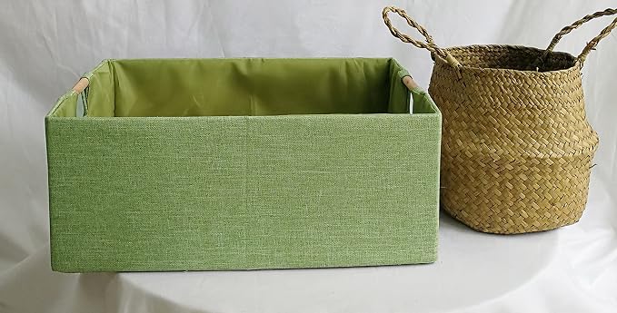 Storage Bin for Shelves Rectangle Closet Baskets Foldable Box - Image 3