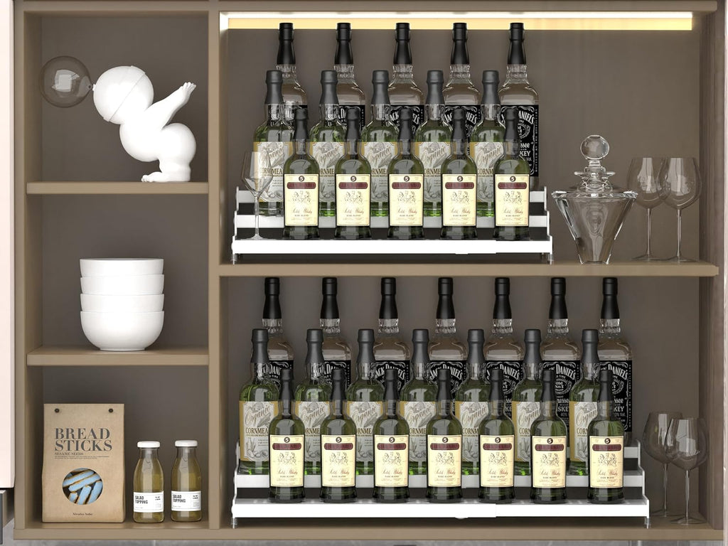 Spice Rack Organizer for Cabinet, 3 Tier Expandable shelf, Great for