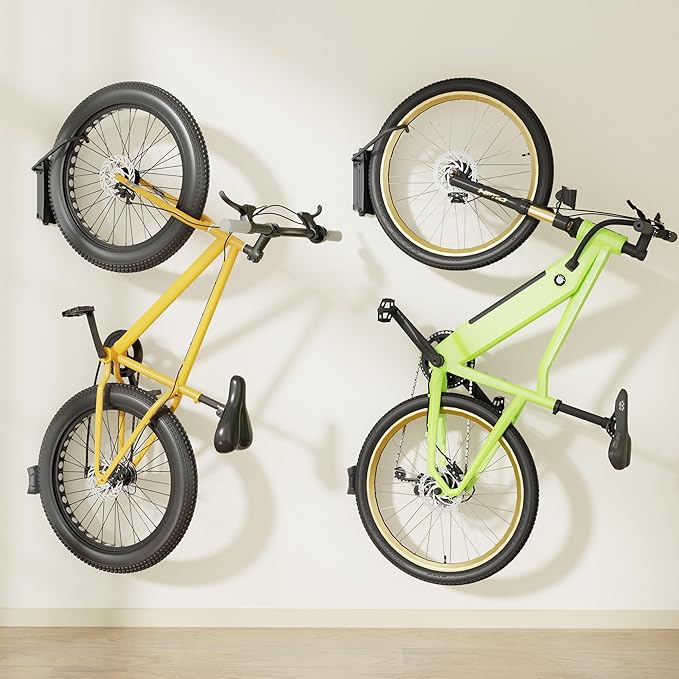 monTEK Bike Wall Mount for 4.5" Tire Width, Swivel Bike Wall Hanger Holds Up to - Image 2