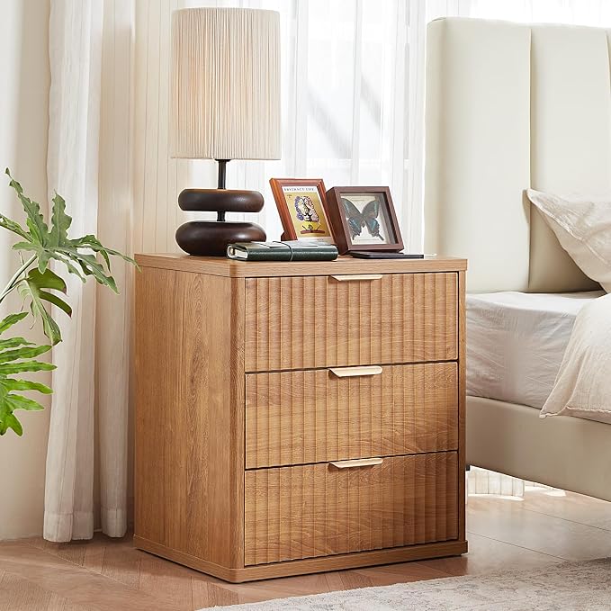 LEYAOYAO Fluted Nightstand Set of 2 - Image 2