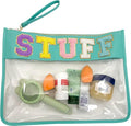 TopTTanBo Chenille Letter Clear Bag Purse Multi-purpose Transparent Waterproof by TopTTanBo