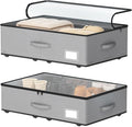 Under Bed Storage with Wheels, No Assemble Required 7.5 inches height Under Bed by EASIERLIFEENJOYWORLDBEAUTY