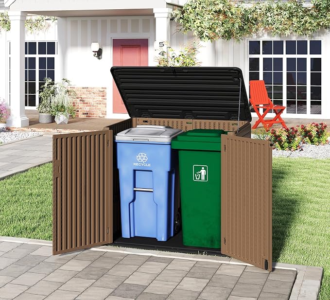 HOMSPARK Storage Shed Weather Resistance, Horizontal Storage Shed - Image 5