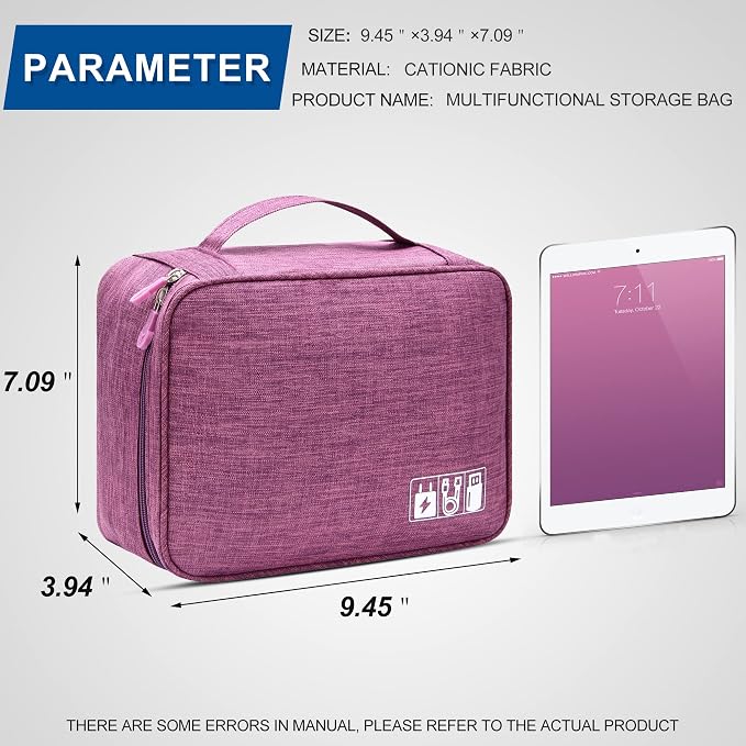 SELLYFELLY Electronics Organizer Travel Universal Cable Organizer Bag - Image 6