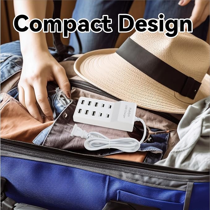 Portable USB C Charging Station, USB-C 4-Ports, USB Charging hub 10-Ports/USB c - Image 5