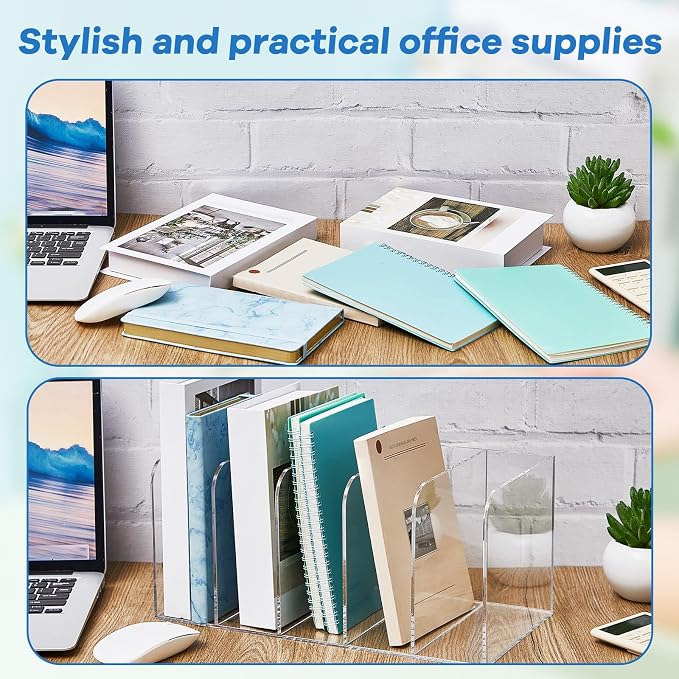 Suzile 2 Sets of Clear Acrylic Magazine Holder - Image 3