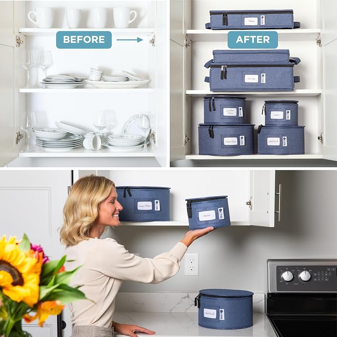 Hard Shell China Storage Containers 12-Piece Set Moving Boxes - Image 4