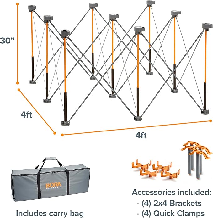 Bora Centipede 30in Folding Work Table Set - Image 2