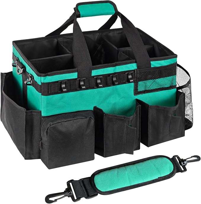 Wearable Cleaning Caddy Bag, WithDetachable Divider cleaning bags by AMZOYA
