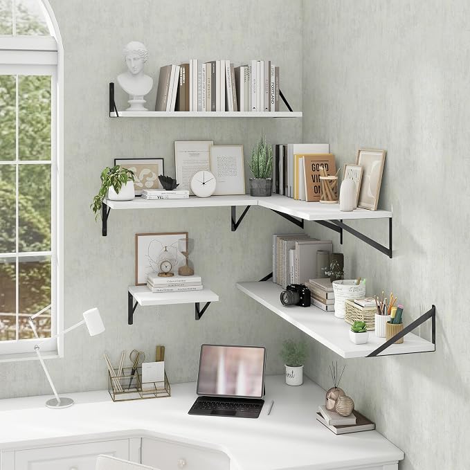 Deep Floating Shelves Wall Mounted, Living Room, Office - Image 7
