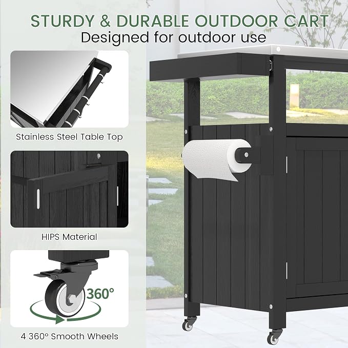 Weatherproof HIPS Outdoor Kitchen Island - Image 7