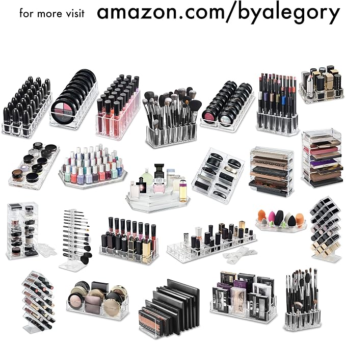 byAlegory Acrylic Lipstick & Acrylic Lip Gloss Organizer 48 Space Beauty - Image 9