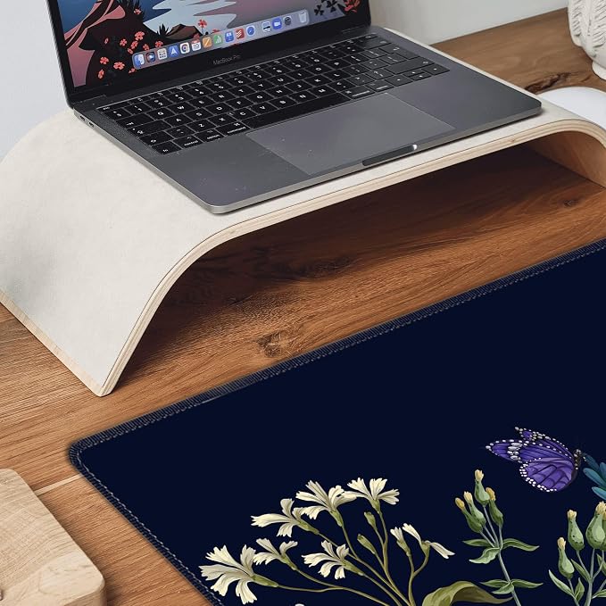 Weeds Flowers Large Mouse Pad, Gaming Keyboard Desk Pad, Extended Mouse Mat - Image 8