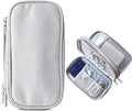 Travel Cable Organizer Tech Pouch: Portable Double Layers Cord Organizer Bag by UZDOTB