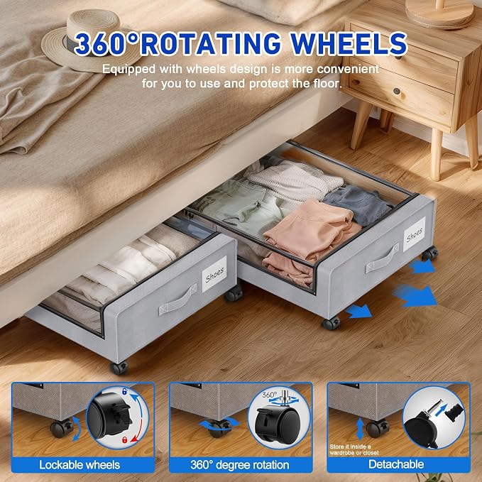 Beborxue Under Bed Storage - Image 3