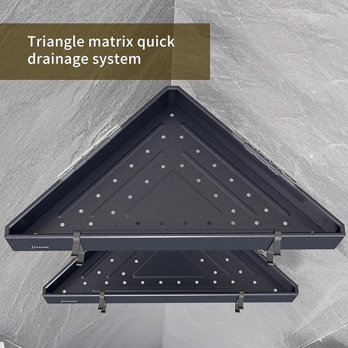 2-Tier Corner Shower Shelves - Image 5
