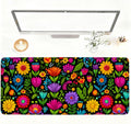 Folk Art Floral Mouse Pad – Large Extended Desk Mat 35.43 x 15.75 in