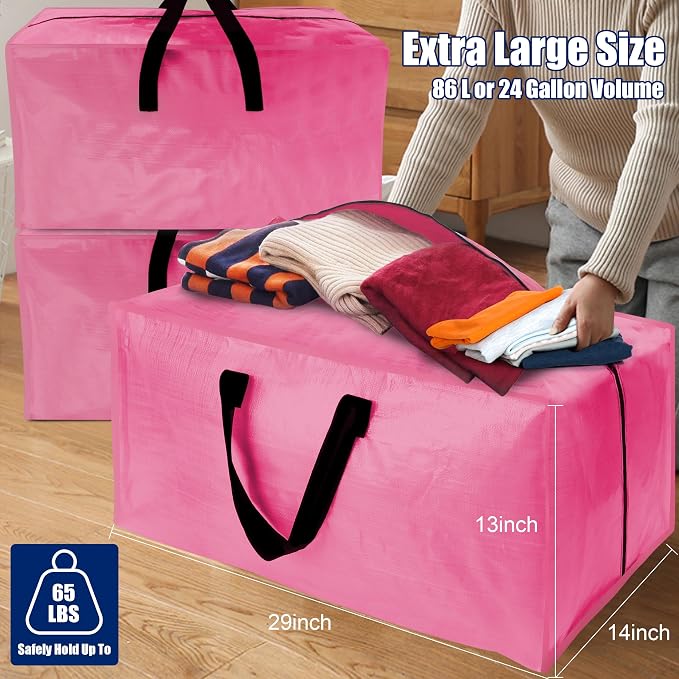 Cosy Family 4 Pack Heavy Duty Extra Large Moving Bags - Image 6