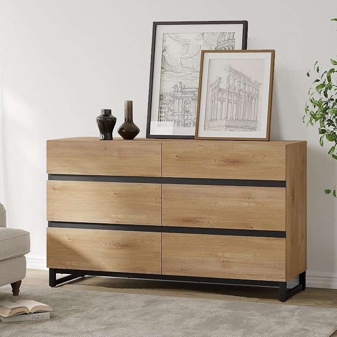 WAMPAT Dresser for Bedroom, Modern Wood Dresser - Image 4