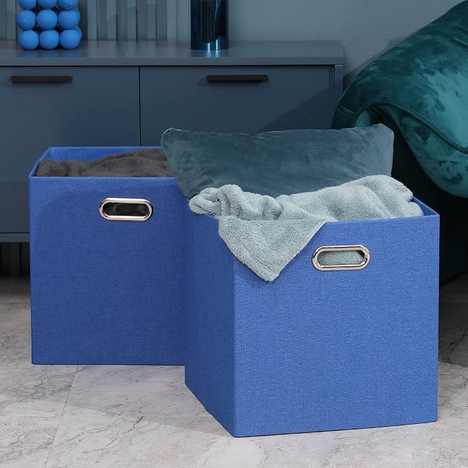 Cube Storage Bins 11×11 Linen Foldable Box - Image 6