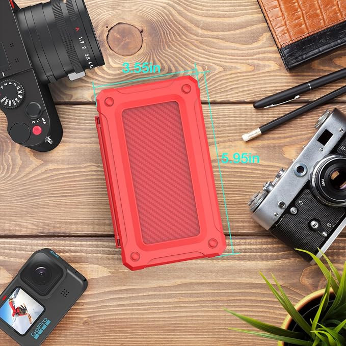 HEIYING Memory Card Case for SD/TF Cards, Portable SD Card Holder Storage Case - Image 7