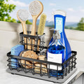 Extra Large Sink Caddy with Drying Stone, Sponge & Brush Holder for