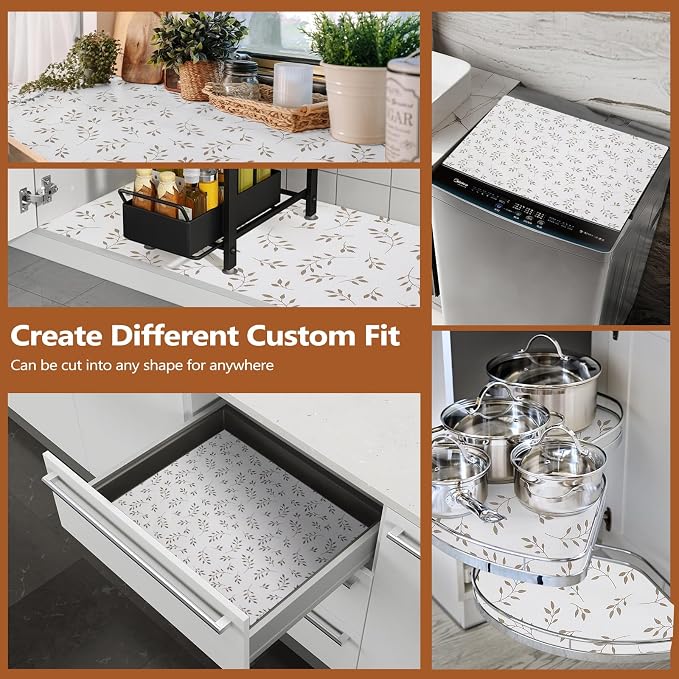 Shelf Drawer Liner for Kitchen Cabinets Non Adhesive, Slip Resistant Strong - Image 7