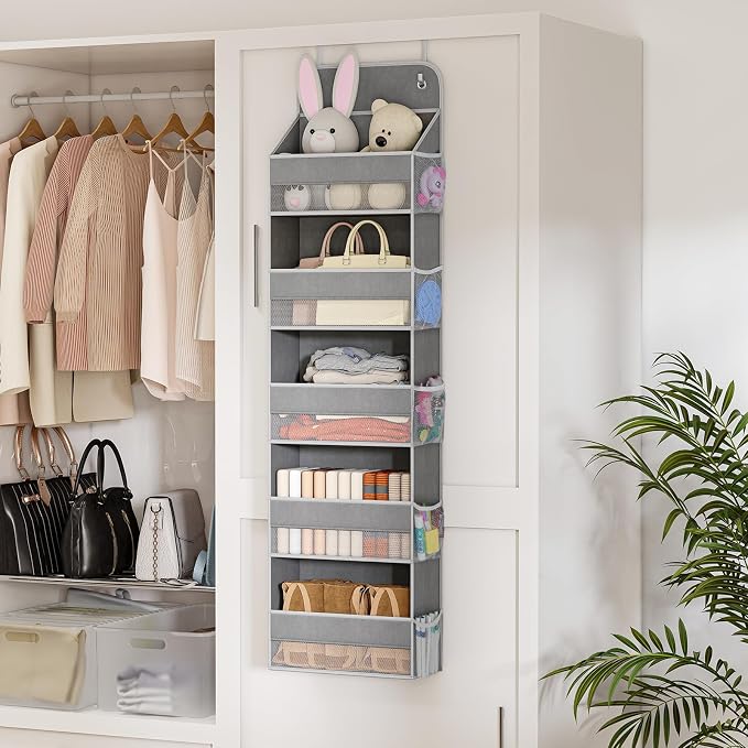 LAMU 5 Tier Over The Door Organizer Hanging, Swing - Image 2