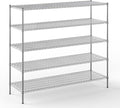 24" Deep x 72" Wide x 64" Height Wire Shelving Kit | 5-Tier | NSF Commercial by Regal+Altair