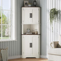 Maupvit Tall Corner Cabinet, Farmhouse Corner Storage Cabinet by MaupvitFurniture