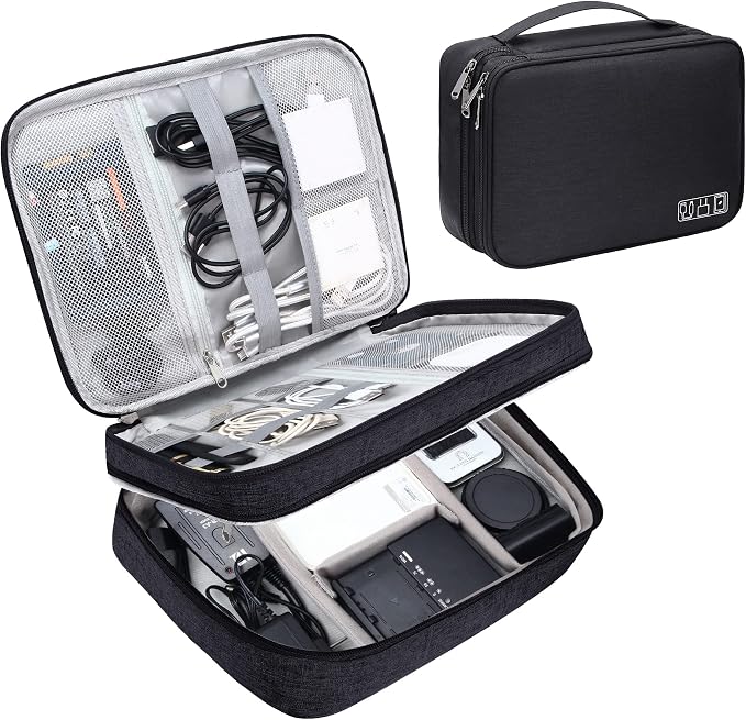 CILLA Electronics Organizer Travel, Travel Cord Organizer Case, Compact by CILLA