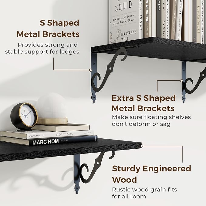 RICHFOCUS 12 Inch Deep Floating Shelves - Image 4