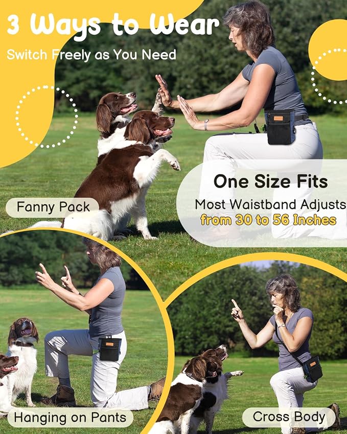 Dog Treat Pouch for Pet Training, 2-Cup Puppy Treat Holder - Image 6