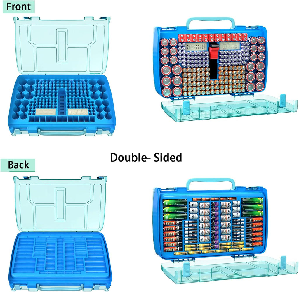 ALCYON 269+ Battery Organizer Case with Tester, Double-Sided