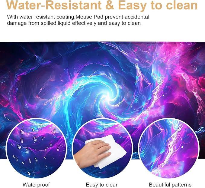 Large Mouse Pad, Cosmic Swirl Desk Mat, Extended Gaming Mouse Pad - Image 5