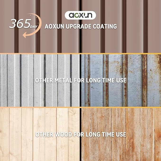 Aoxun 6' x 8' Storage Shed - Image 2