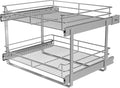 2-Tier Cabinet Pull Out Shelves, Slide Out Shelves by JOWBOOW