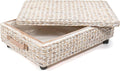 happimess BSK1006C 26.38" Chett Minimalist Hand-Woven Hyacinth/Wood Underbed by Happimess