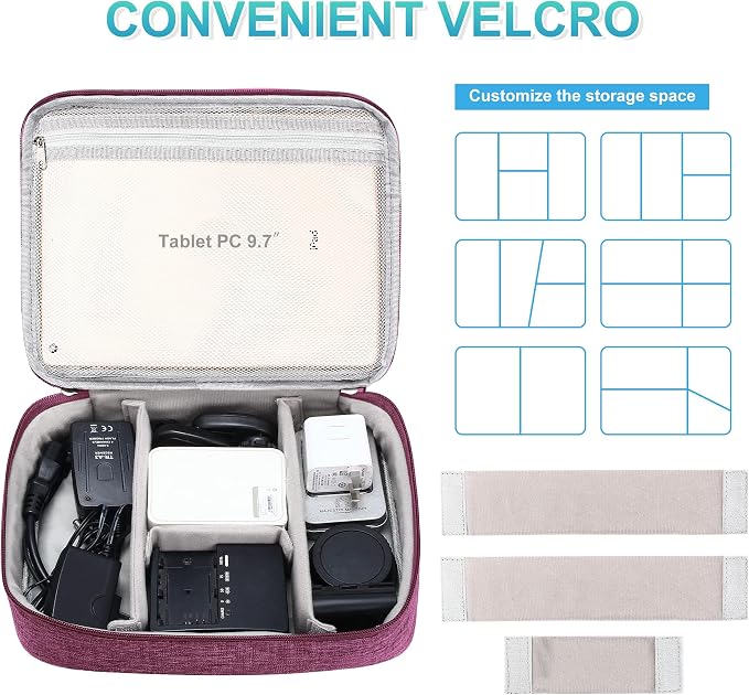 CILLA Electronics Organizer Travel, Travel Cord Organizer Case, Compact - Image 3