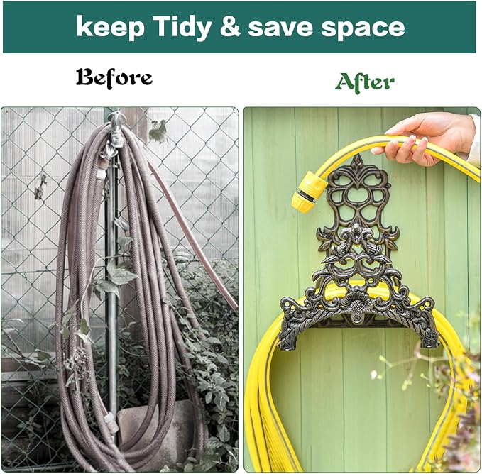 Sungmor Heavy Duty Cast Iron Garden Hose Holder - Image 7