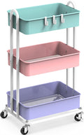 Simple Houseware 3-Tier Heavy Duty Metal Utility Rolling Cart by SimpleHouseware