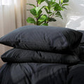 MooMee Bedding Pillowcases Pack of 2 100% Washed Cotton Linen Like Textured by MOOMEE