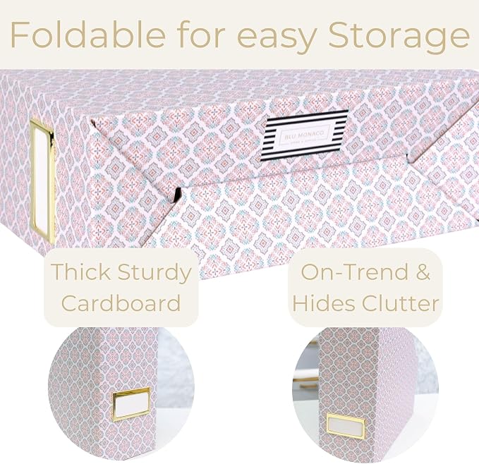 BLU MONACO Foldable Magazine File Holder Set of 4 - Image 6