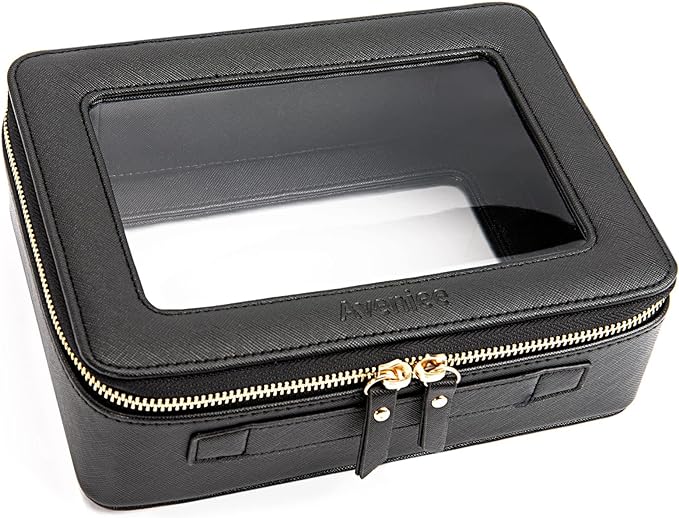 Aveniee Clear Makeup Bag Organizer, Portable Travel Toiletry Cosmetic Bag Case by Aveniee